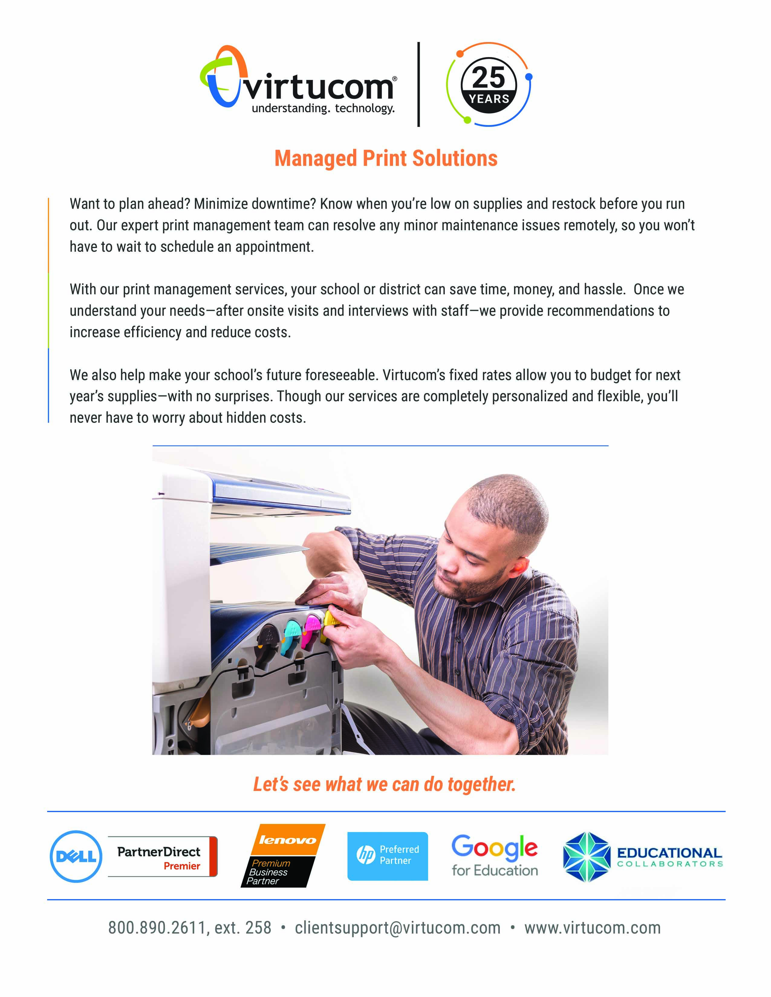 managed print solutions for k-12 schools